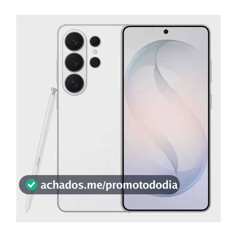 Celular Samsung Galaxy S26 Ultra 5G, 256GB, 12GB RAM, Câmera Quádrupla, Tela Grande de 6.9" Branco
