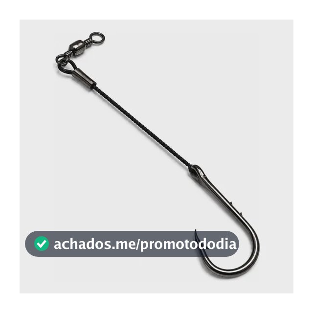 Anzol Flexível Black 4/0 Com Girador - Kit 10 Unidades