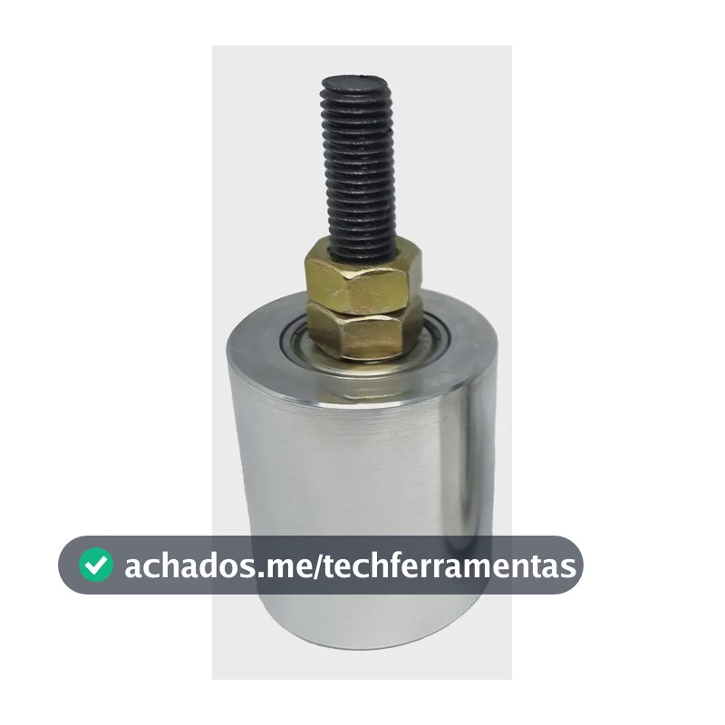 1 Rolete Lixadeira Biconico Ø50x60mm Com Eixo E Rolamentos