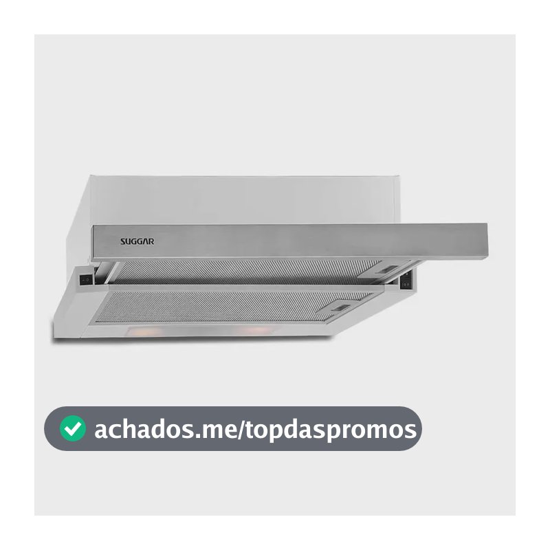 Depurador Slim De Embutir 60cm De61ix Inox Suggar 110v Inox