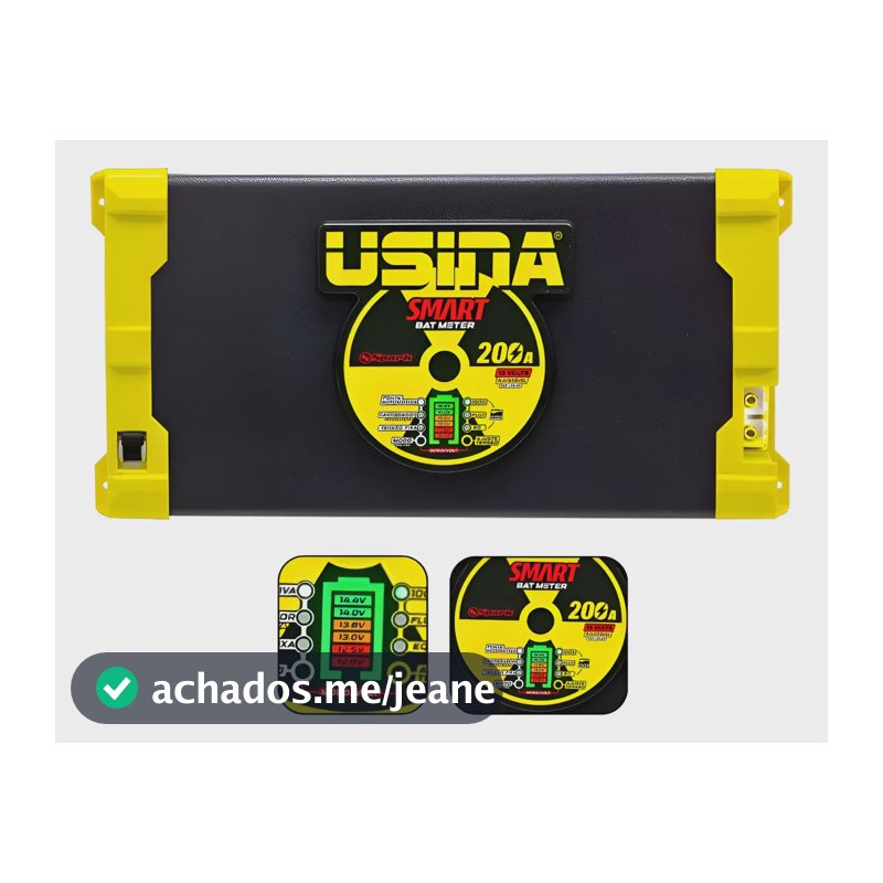 Fonte Carregador 200a Usina Smart Bat Meter Sbm Lançamento Amarelo