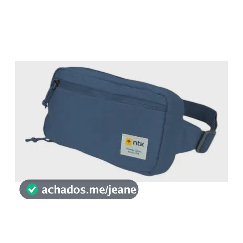 Pochete Shoulder Bag Foxy Azul Poliéster 3l Ntk Desenho Do Tecido Lisa Liso