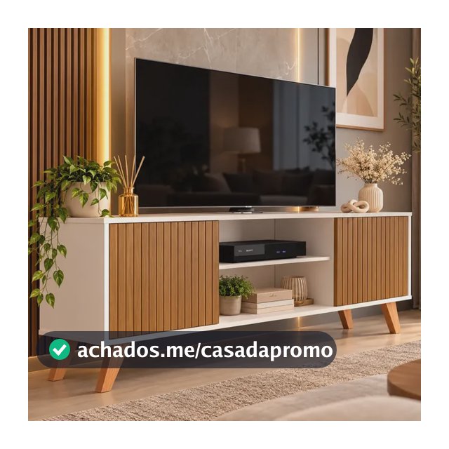 Rack Sala Estante Tv 58 Polegadas Home Bancada Helena