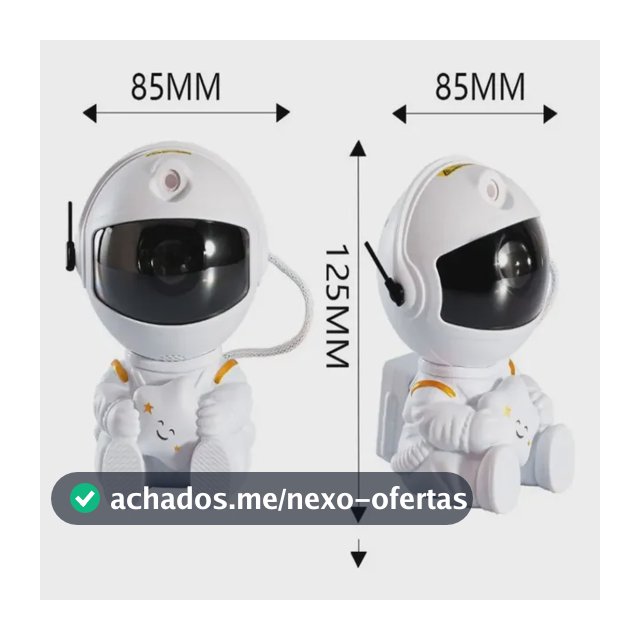 Astronauta para Quarto com Luz Nebulosa e Galáxia