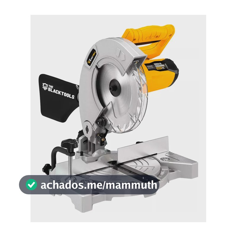 Serra Meia Esquadria Profissional 7.1/4 185mm 1000w Tes1000 The Black Tools