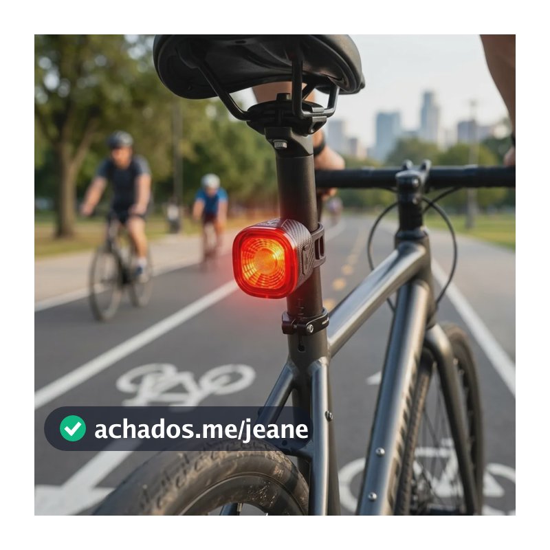 Luz Lanterna Traseira Bike Sinalizador Led Alerta Freio Ipx6 Luz Traseira Led Vermelho Sensor Brake Ligth Bike Sinalizador Inteligente Alerta Freio 4 Modos Chuva Ipx6 Recarregável Usb