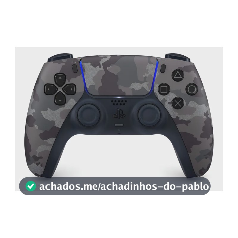 Controle joystick sem fio Sony PlayStation PS5 gray camuflado
