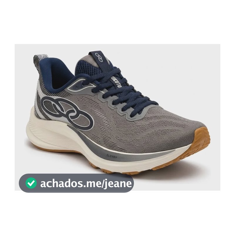 Tenis Olympikus Circuito Masculino Original Cinza Escuro-marinho 40 Br 40