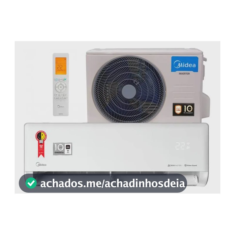 Ar Cond Split Inverter Midea Ia Ecomaster 9k Btus Frio 42EZVCA09M5