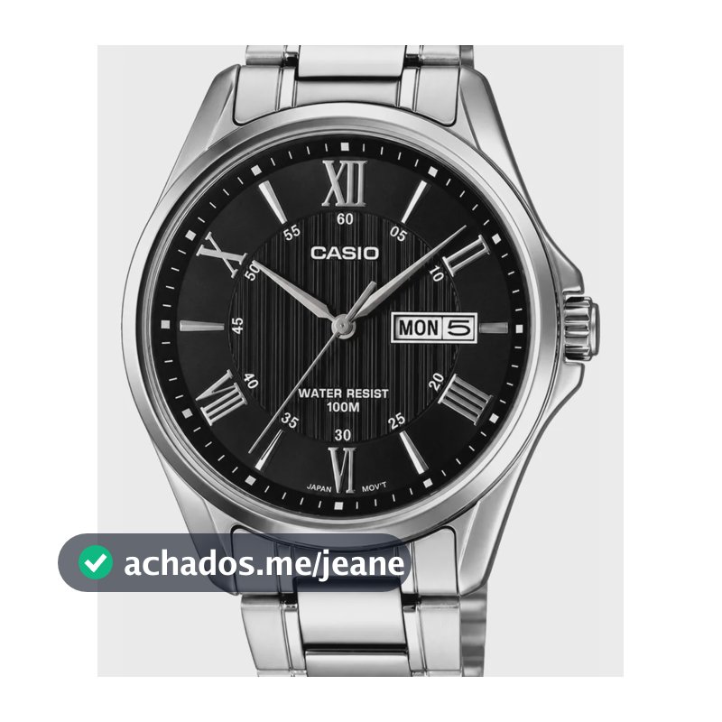 Relógio Casio Masculino Numeros Romanos Mtp-1384d-1avdf