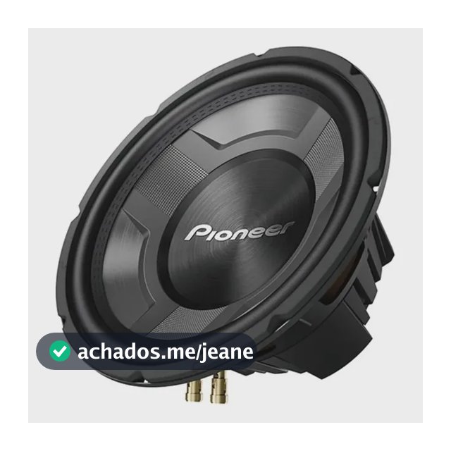Alto Falante Sub Pioneer Tsw3060br 12' 4 Ohms 350w Rms Bass Cor Preto