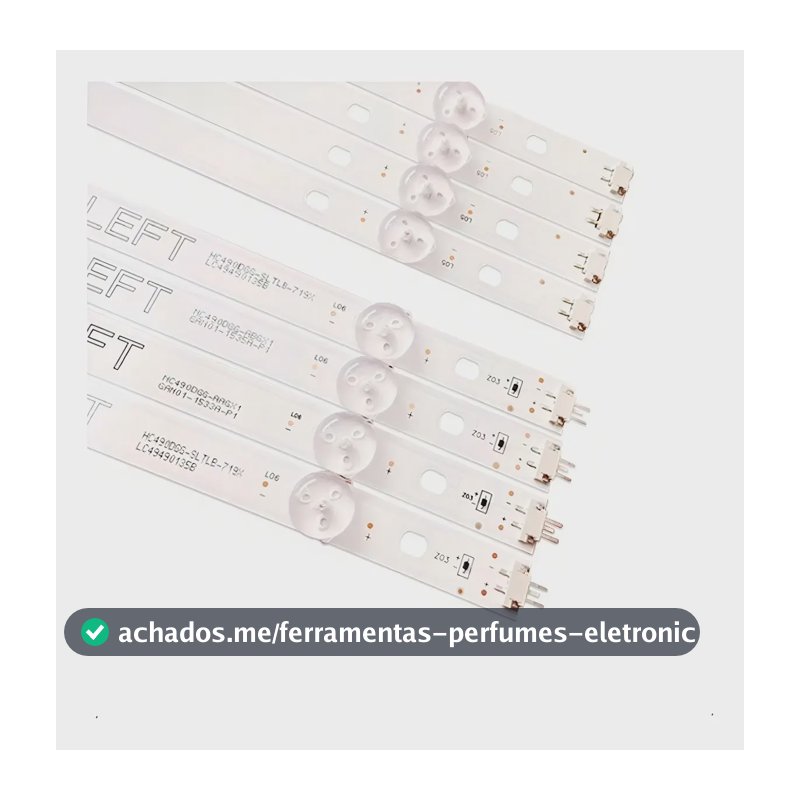 Kit Barra Led Tv LG 49lj5550 Compatível 8 Barras De Leds King Note