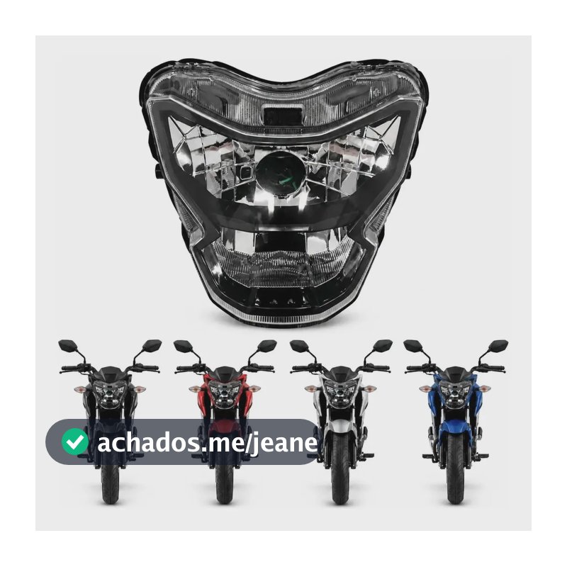 Farol Bloco Óptico Cg Titan 2025 2026 Adaptado 160 2016 2024 Ambos Lados