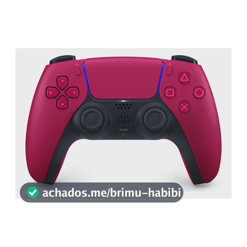 Controle joystick sem fio Sony PlayStation DualSense Wireless Controller PS5 cosmic red