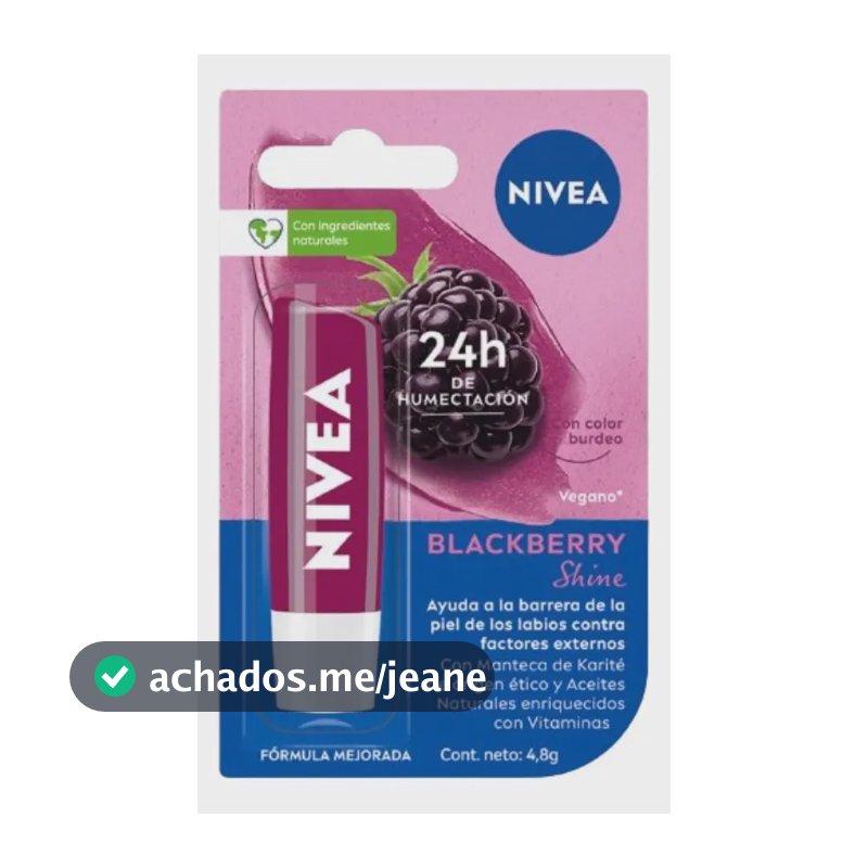 Bálsamo labial NIVEA BlackBerry Shine 4.8g