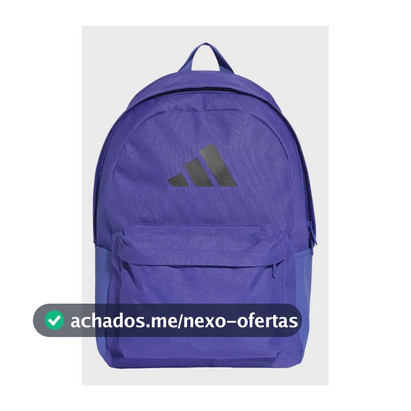 Mochila Classic 3 Bars Logo adidas Violeta-escuro Liso
