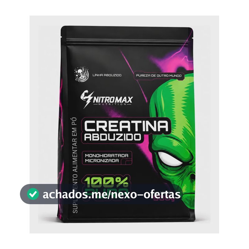 Creatina Nitromax Abduzido Em Pó Refil 500g 100% Pura Sem Sabor