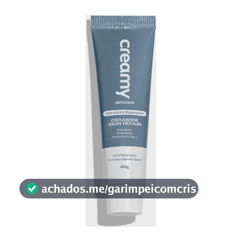 Creamy Skincare Ceramide Skin Repair 40g | Contém Ceramidas, Melhora A Pele Fragilizada, Hidratação Profunda E Intensa, Controla Pele Ressecada | Todos Os Tipos De Pele, Diurno E Noturno