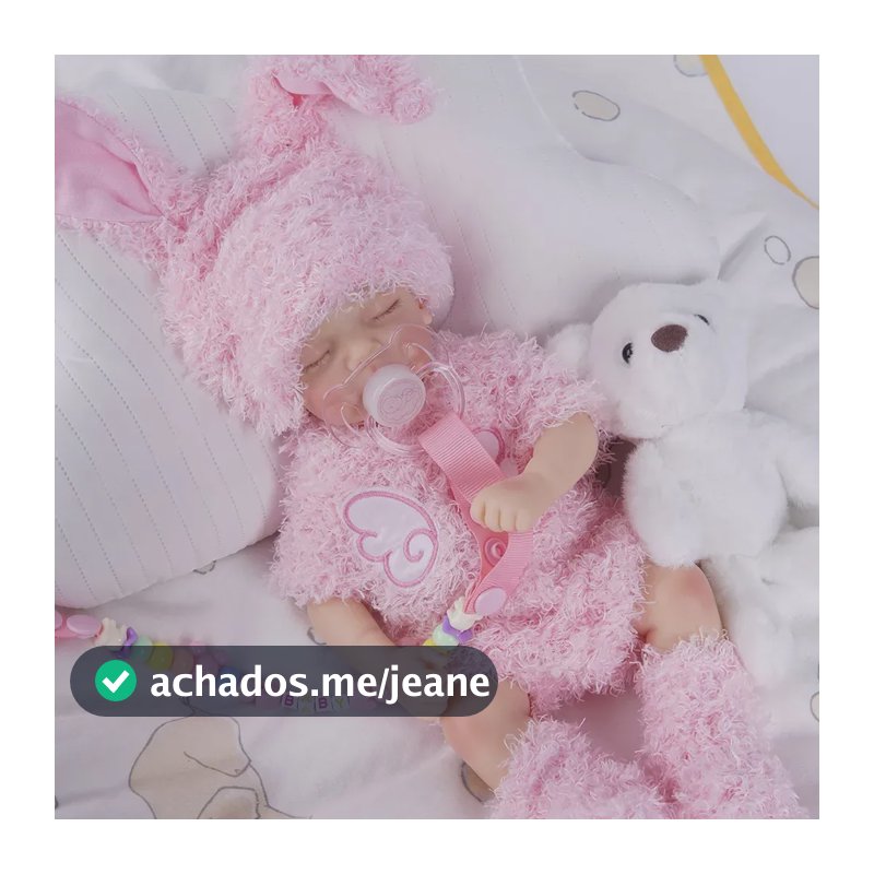 Brastoy Boneca Bebê Reborn Silicone Sólido 30cm Chupeta Imã-l963