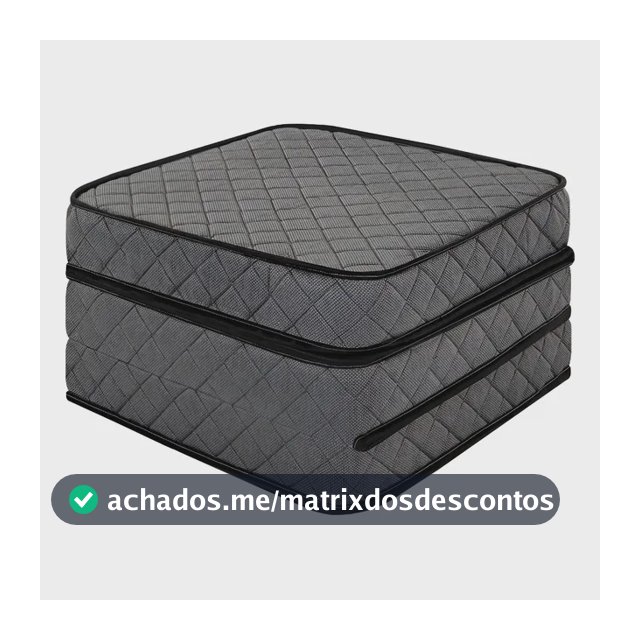 Puff Solteiro multiuso 3 Em 1 portátil colchonete de espuma BF Colchões cor cinza