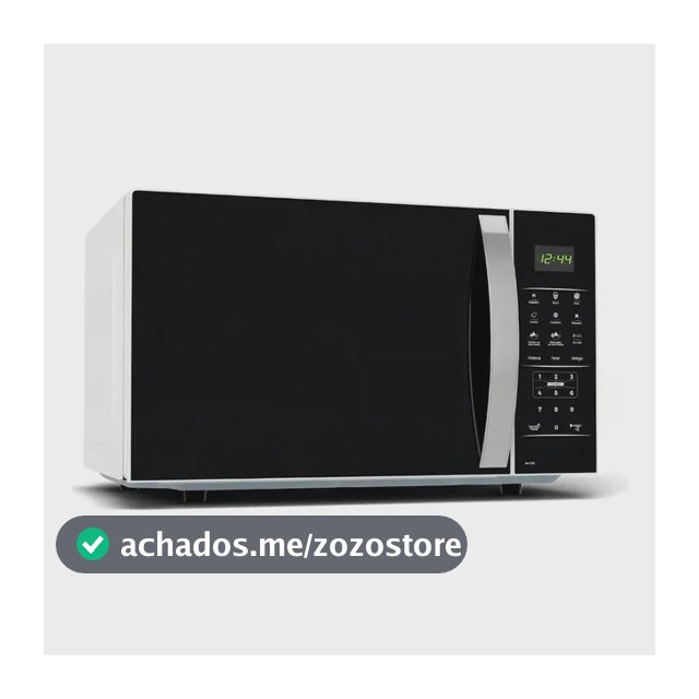 Micro-ondas Britânia modelo Bmo38 preto e branco
