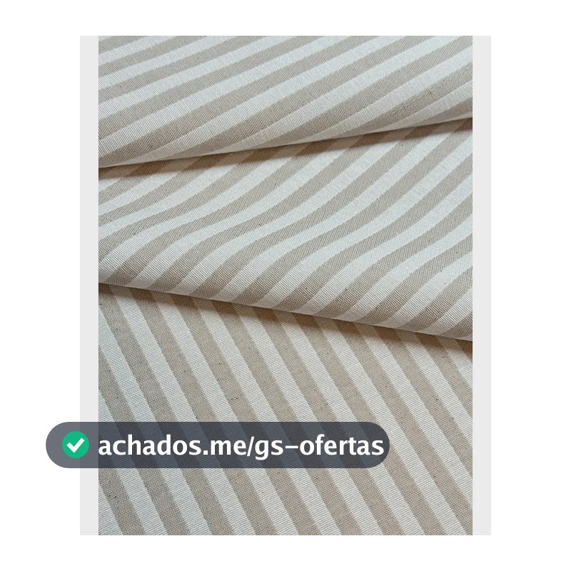Tecido Jacquard Fio Tinto Listrado Estreito 1m X 2,8m