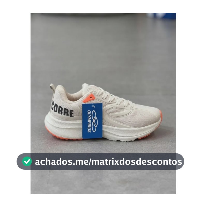 Lançamento Turbo Olympikus Corre Unissex Caminhada - Barato Off/laranja 37 Br