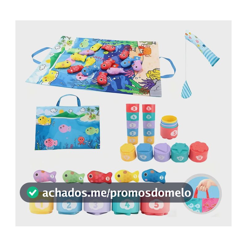 Brinquedo Magnética Infantil Educativa Montessori Sensorial Multicolor