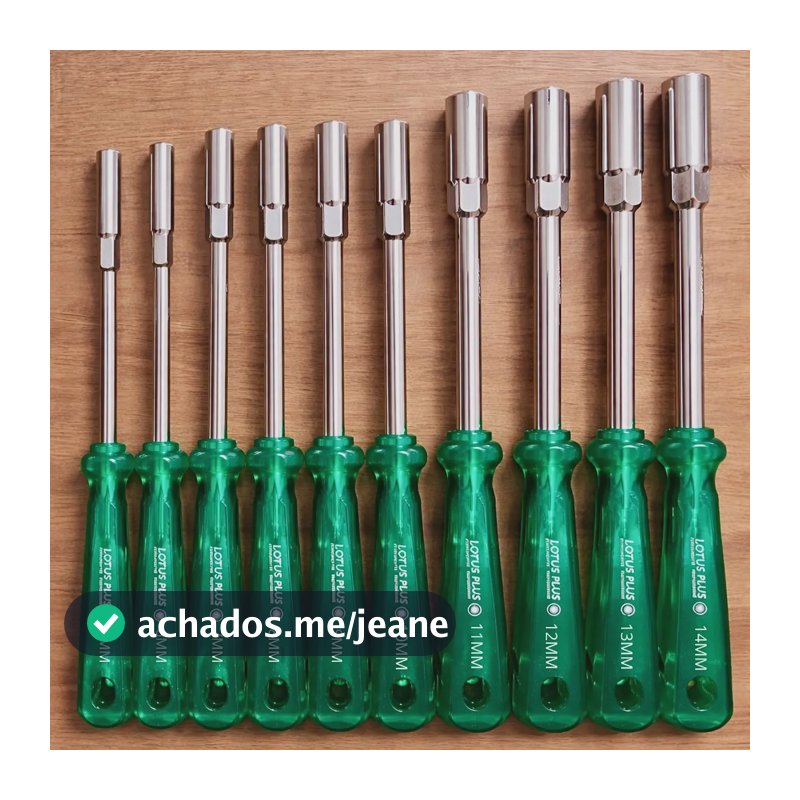 Kit Jogo Chave Canhão 10 Peças 5 A 14mm Cromo Vanádio Lotus