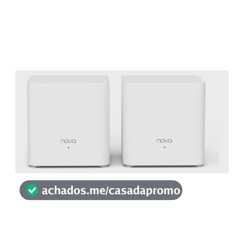 Tenda Kit de Roteadores Sistema Mesh Wi-Fi 6 EX3 AX1500 2-Pack Dual-Band, Cobertura até 200m², Roaming Contínuo, Compatível com Vivo/Claro/TIM, Ideal para Casas Médias Brasileiras