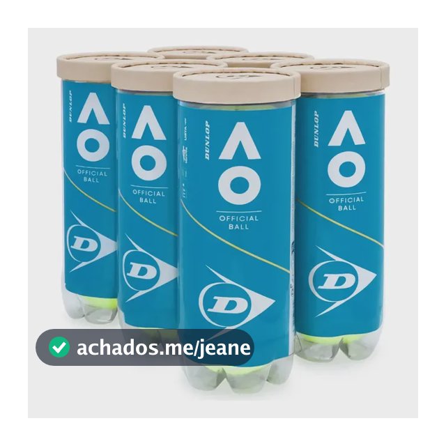 Bola De Tênis Dunlop Australian Open - Pack Com 6 Tubos