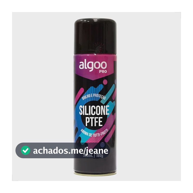 Algoo Pro Proteção Brilho Silicone Ptfe Spray 300ml P/ Bike