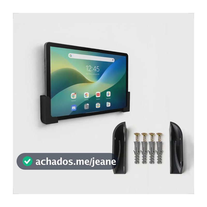 Suporte Para Celular Ou Tablet Para Parede Universal C/ Fita Preto