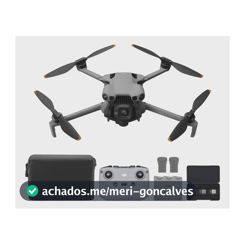 DJI Mini 5 Pro Combo Voe mais com o DJI RC-N3, drone com câmera, sensor CMOS de 1 polegada, drone 4K com detecção omnidirecional de obstáculos, ActiveTrack 360° e 3 baterias - DJI066