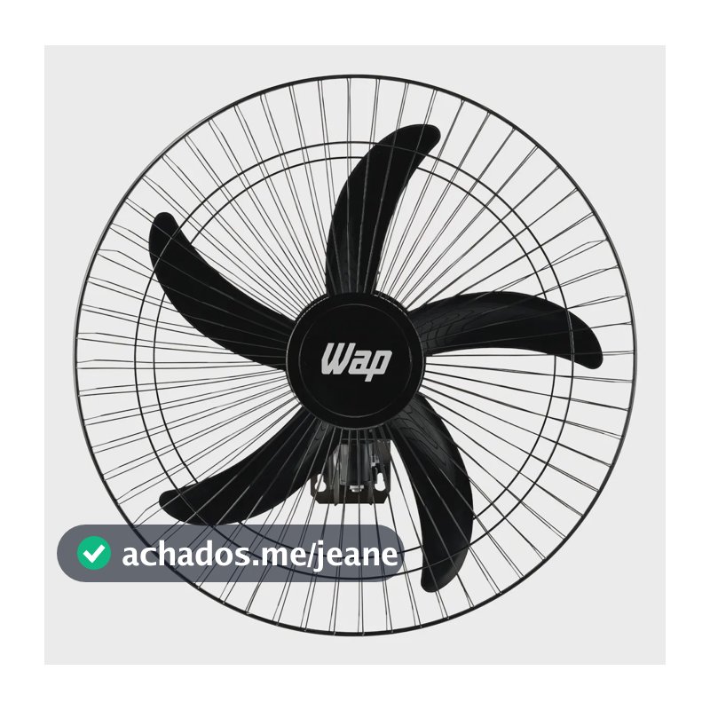 Ventilador de parede Wap Rajada Pro 60 turbo com 5 pás