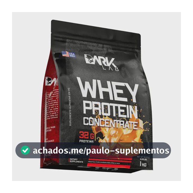Whey Protein Concentrado 1kg Dark Lab Sabor Doce de leite
