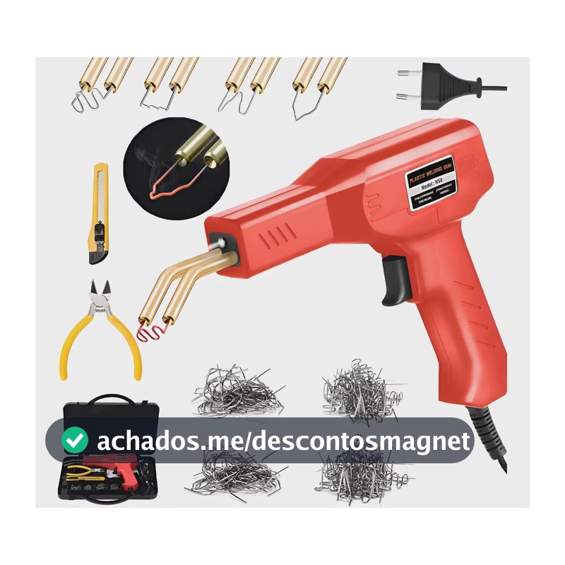 Soldador Plástico Solda Para-choque Farol Carenagem Grampos 220v
