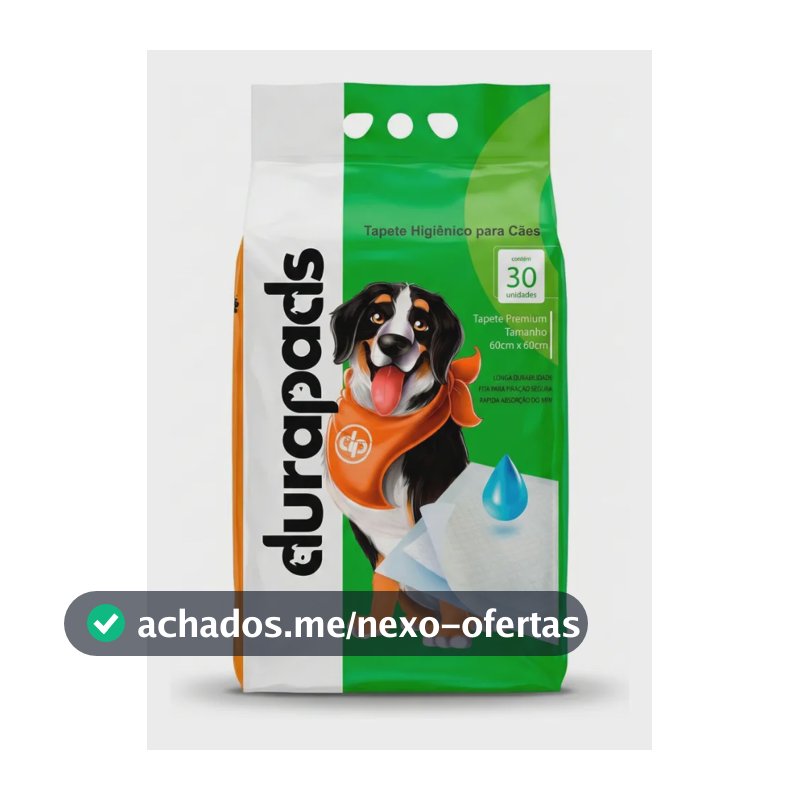 Tapete Higiênico Para Cães Cachorro Premium Durapets 30 Unidades