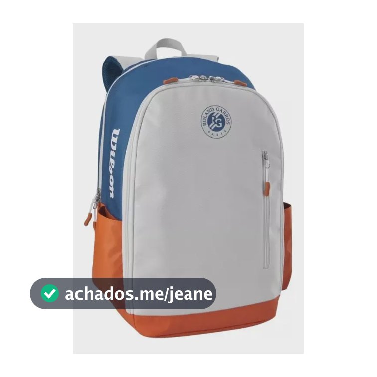 Mochila de tênis Wilson Team Roland Garros branca Wr803120100