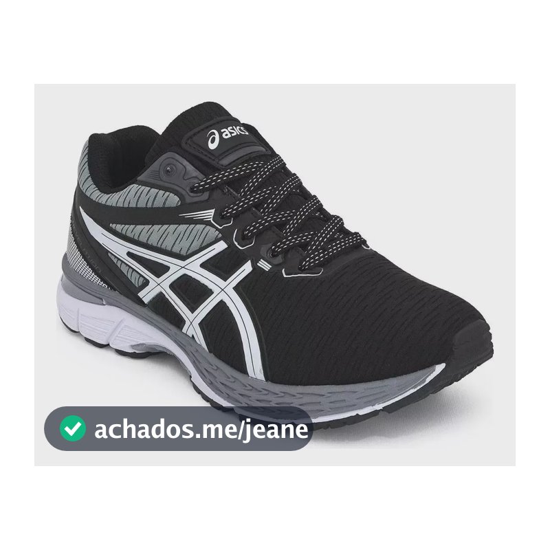 Tênis Asics Gel Revelation Academia  Caminhada Original Leve Preto/cinza 42 Br
