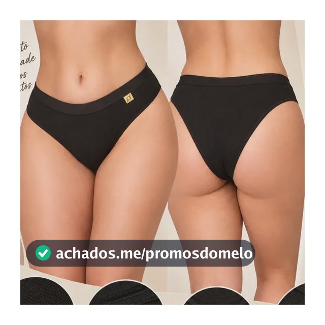 10 Calcinha De Algodão Lisa Cintura Alta Cós Em Elástico Kit