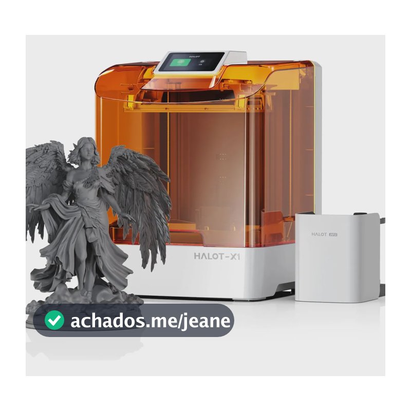 Impressora Creality 3d De Resina Halot X1 Combo 16k 110 Laranja