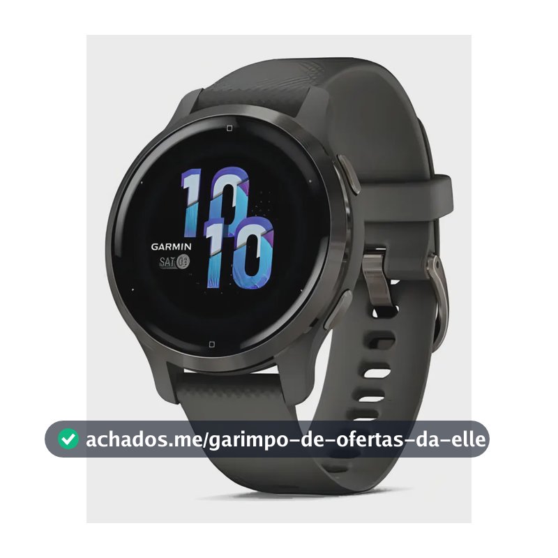 Relogio Smartwatch Garmin Venu 2s Monitor Gps 40 Mm Cinza Cinza-escuro