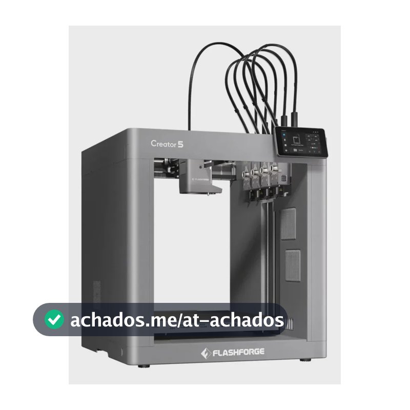 Impressora 3d Flashforge Creator 5 Com 4 Bicos Multicolor Cinza