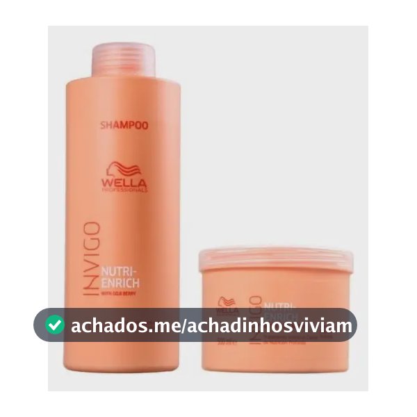 Wella Invigo Nutri Enrich Shampoo 1l E Máscara 500g