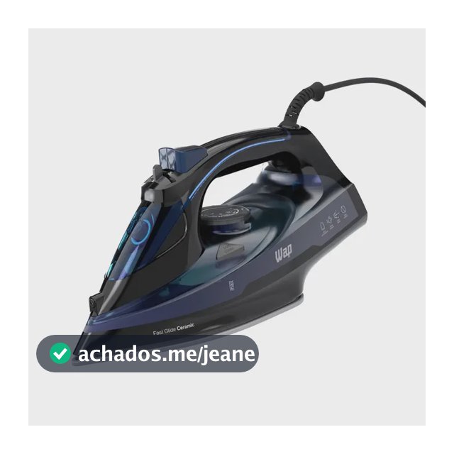 Ferro de Passar WAP FAST PASS WFP02 À Vapor e À Seco Aquece em 15 Segundos Vapor Vertical Base Fast Glide Ceramic 220V