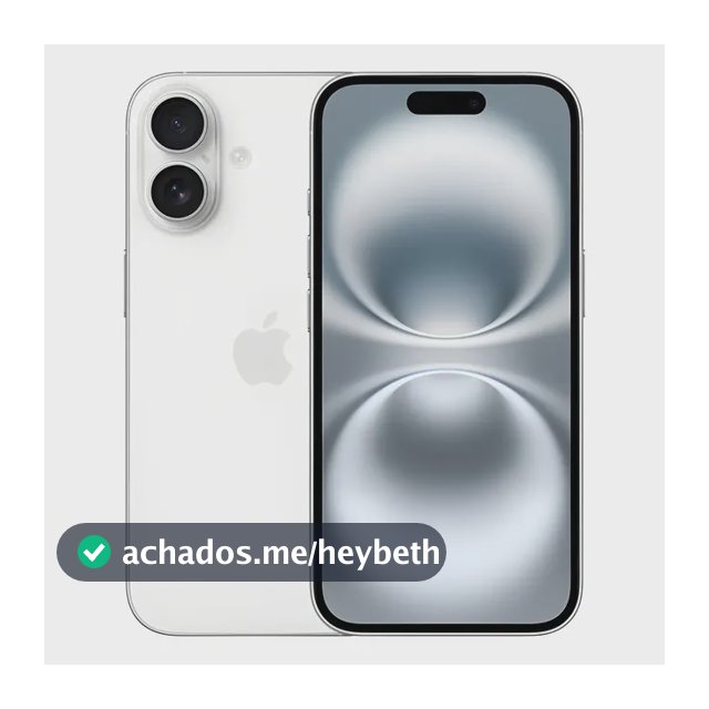 Apple iPhone 16 (256 GB) - Branco - Distribuidor Autorizado