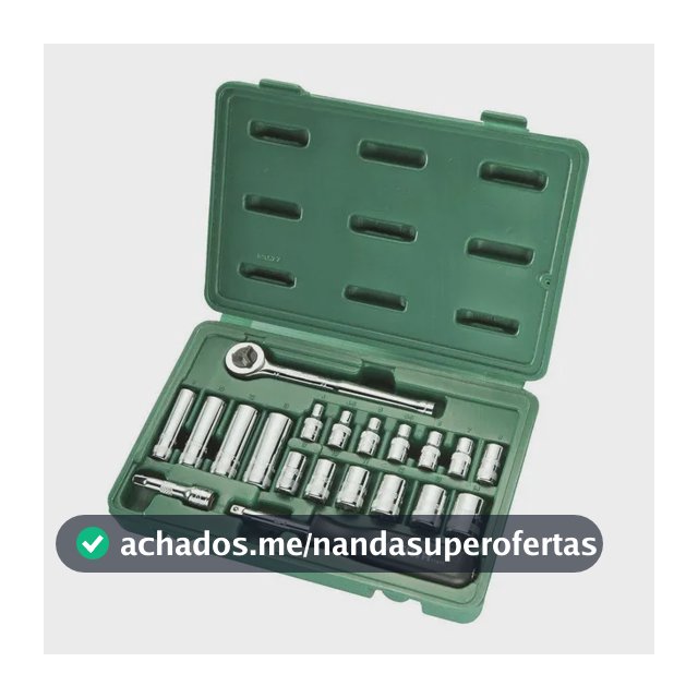 Jogo De Soquete Sextavado 1/4pol Com 20 Peças St09522 Sata Cor Prateado