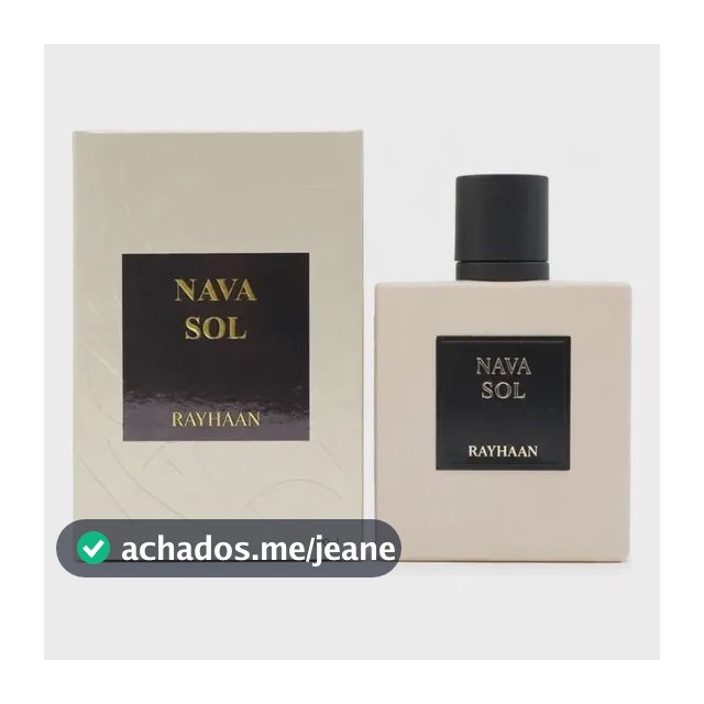 Perfume Arabe Rayhaan Nava Sol Edp 100ml Lançamento 2026