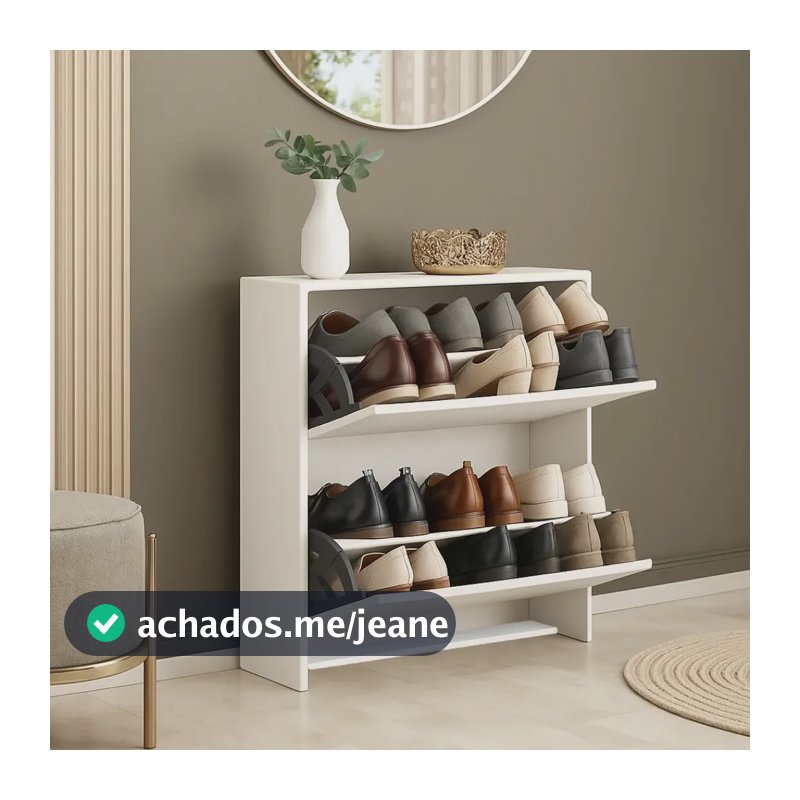 Sapateira Com 2 Portas Organizadora Para Quarto E Closet